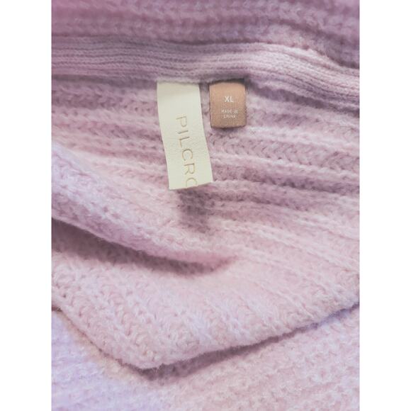 Anthropologie Pilcro Cowl Neck Pink Lilac Sweater - New - XL - Picture 4 of 4